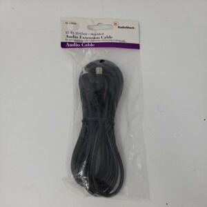 NEW RadioShack Audio Extension Cable Phono Plug to Phono Jack 12-Ft #42-2363A T1